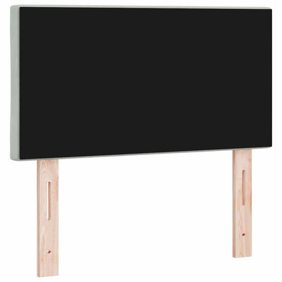 Zagłówek Jasnoszary 80 cm Aksamit