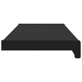 Parapet okienny Czarny z rysunkiem drewna 60 x 25 x 4,5 cm PVC