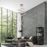 LAMPA WISZĄCA RITZ Różowe Złoto ADANI AD167