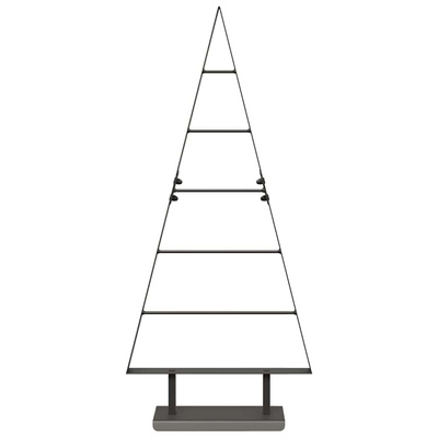Metalowa choinka świąteczna z podstawą Czarny 90 cm Stal