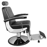 Gabbiano fotel barberski Imperial czarny 112449