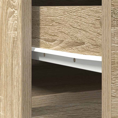 Komoda Sonoma Oak 37,5x35x180 cm Drewno klejone