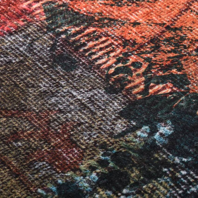 vidaXL Dywan z możliwością prania, kolorowy, 400x300cm, antypoślizgowy