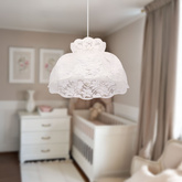 ROSSINI lampa wisząca biały 1x40W E27 abażur biały
