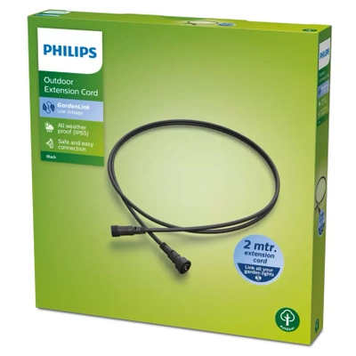 Przedłużacz 2m do lamp niskonapięciowych czarny Philips