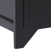 vidaXL Szafka pod TV, czarna,108x30x40 cm, drewno paulownia
