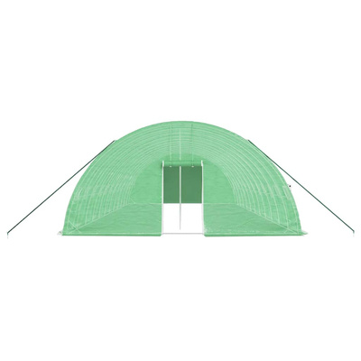 Szklarnia ze stalową ramą, zielona, 72 m?, 12x6x2,85 m