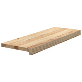 Stopnie schodowe, 16 szt. surowe 70x25x2cm lite drewno dębowe