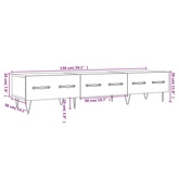 vidaXL Szafka pod TV, czarna, 150x36x30 cm, materiał drewnopochodny wariant 5