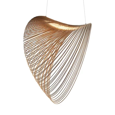 PLANWOOD DREWNIANA LAMPA WISZĄCA LED Ø 60 CM