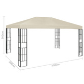 vidaXL Altana 3x4 m, kremowa