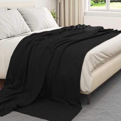Koce narzutowe 6 pcs Czarny 270 x 240 cm Polar