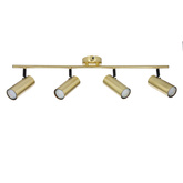 Lampa mosiądz ścienna/sufitowa listwa 4x15W Colly 94-01740