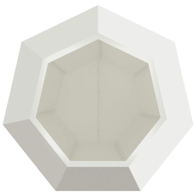 Donica 2 pcs Biały 75 x 75 x 60 cm Stal