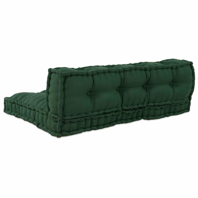Poduszka do sofy paletowej 2 pcs zielony 120 x 80 x 38 cm
