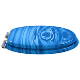 Deska toaletowa 2 pcs Niebieski krople 44 x 38 cm