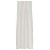 Firany Voile z zasłonami 2 pcs Kremowy 245 x 140 cm Poliester