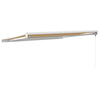 Zwijana markiza, żółto-biała, 3x2,5 m, tkanina i aluminium