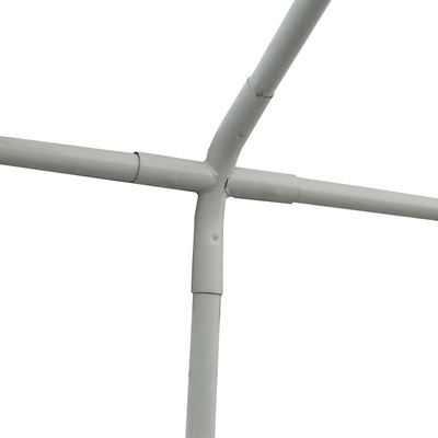 Namiot ogrodowy z PVC, 4x6 m, czerwono-biały