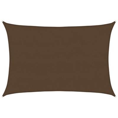 Żagiel przeciwsłoneczny, 160 g/m?, brązowy, 5x6 m, HDPE