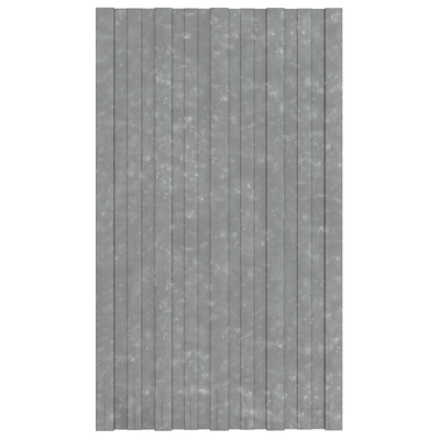 Panel dachowy 36 pcs srebrny 80 x 45 cm Stal galwanizowana