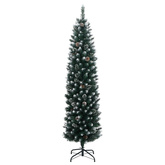 Sztuczna, smukła choinka, 150 lampek LED, 150 cm