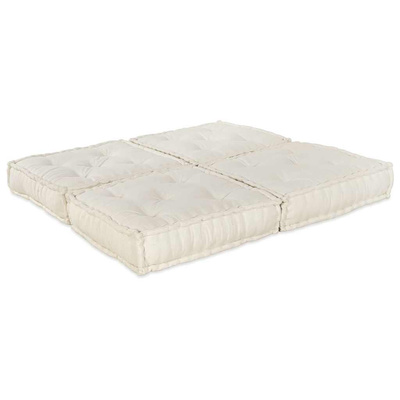 Modularna jednostka sofy 2 pcs kremowy 140 x 70 x 36 cm tkanina