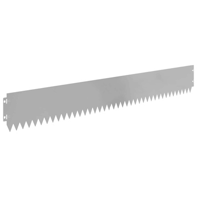 Krawężnik do trawnika 30 szt. 103 x 15 cm Stal srebrny