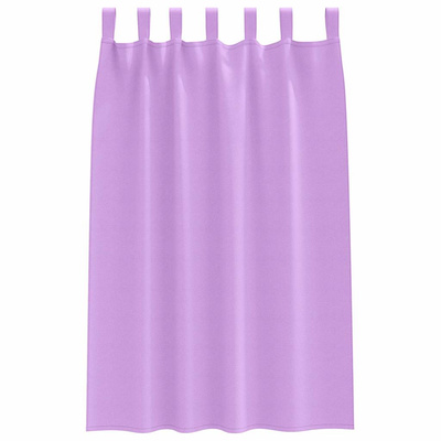 Firany blackout z kółkami 2 pcs Fioletowy 175 x 140 cm