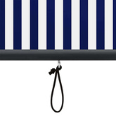 Roleta Niebieski i biały 180 x 250 cm Materiał i Aluminium