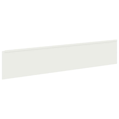 Krawężnik do trawnika 10 szt. 100 x 22 cm Stal Biały