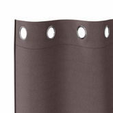 Firany blackout z kółkami 2 pcs Ciemny brąz 245 x 140 cm
