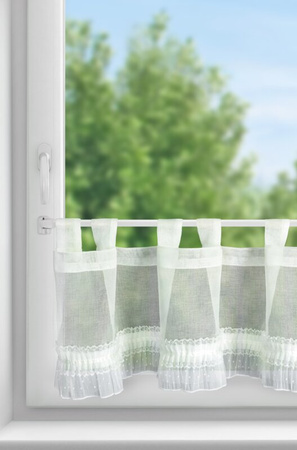 Firana Mary biała 150x30