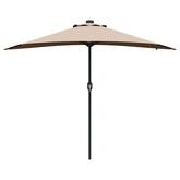 Parasolka ogrodowa Ciemnoszary 294 x 150 x 223 cm