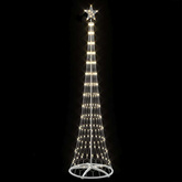 Choinka świąteczna LED z podstawą Ciepła biel 250 cm Metal