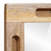 Lustro łazienkowe Brązowy 50 x 2,5 x 70 cm Drewno z mango