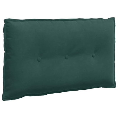 Poduszka na plecy Ciemna zieleń 80 x 50 cm Tkanina sztruksowa