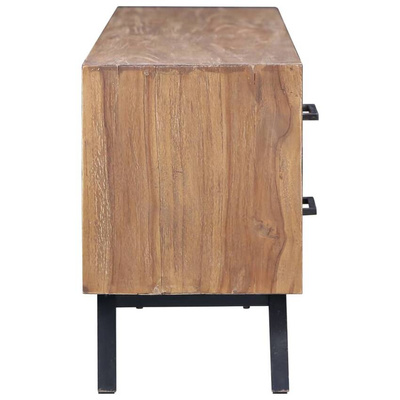 vidaXL Szafka pod TV, 120 x 30 x 45 cm, lite drewno tekowe