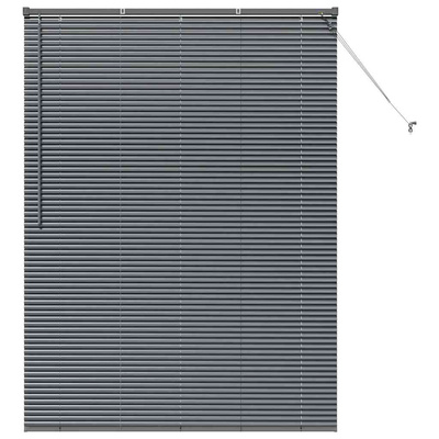 Żaluzje weneckie Ciemnoszary 175 x 130 cm Aluminium