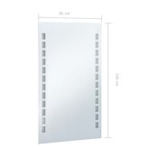 vidaXL Ścienne lustro łazienkowe z LED, 60 x 100 cm