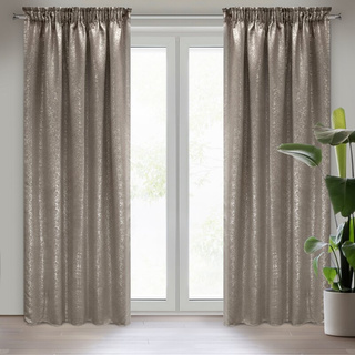 Zasłona Ebru beżowa 135x270