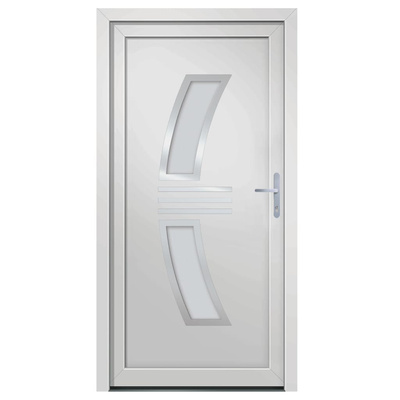 Drzwi wejściowe, białe, 98x200 cm, PVC vidaXL