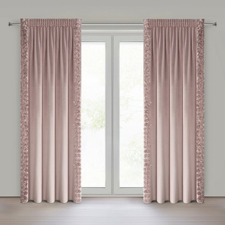 Zasłona Roses pudrowa 140x270