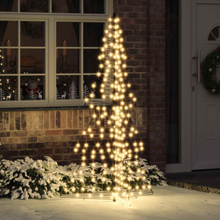 Choinka z 240 diodami LED Ciepła biel 180 cm rattan