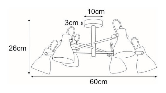 Lampa sufitowa K-8109 z serii KANTI KAJA