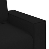 Sofa 2-osobowa Czarna 180x78x84 cm Tkanina