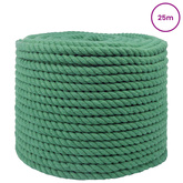Lina Bawełniana 12 mm 25 m zielony 100% bawełna
