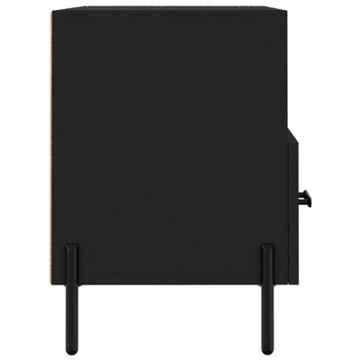 vidaXL Szafka pod TV, czarna, 80x36x50 cm, materiał drewnopochodny wariant 6