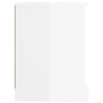 vidaXL Szafka pod TV, biała na wysoki połysk, 73x35,5x47,5 cm
