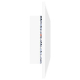 vidaXL Lustro łazienkowe z LED, białe, 100x8,5x37 cm, akryl